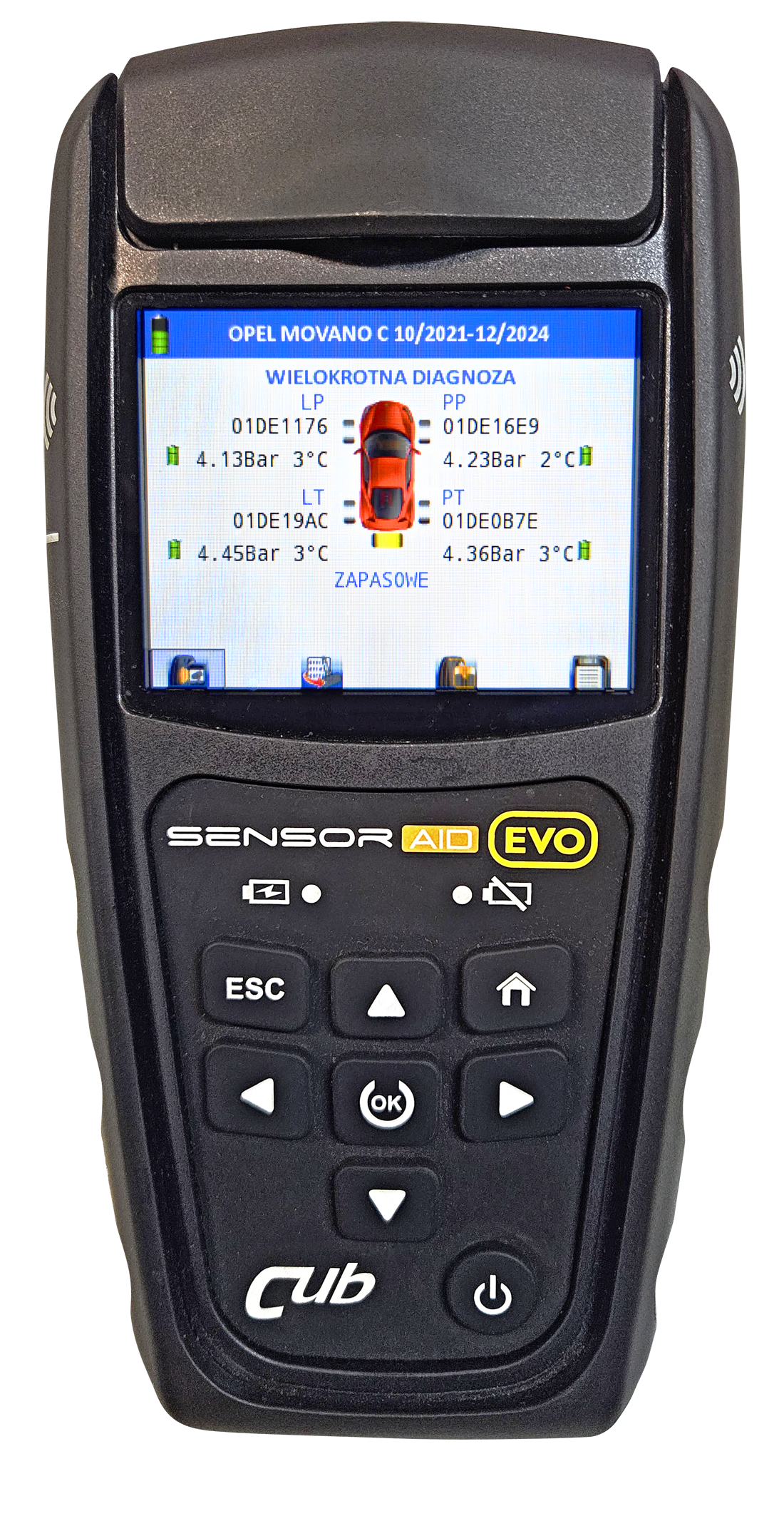 Kopiowanie ID czujników TPMS swojego auta